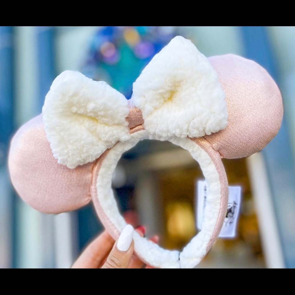 Disney Parks Cozy Pink Sherpa Ears